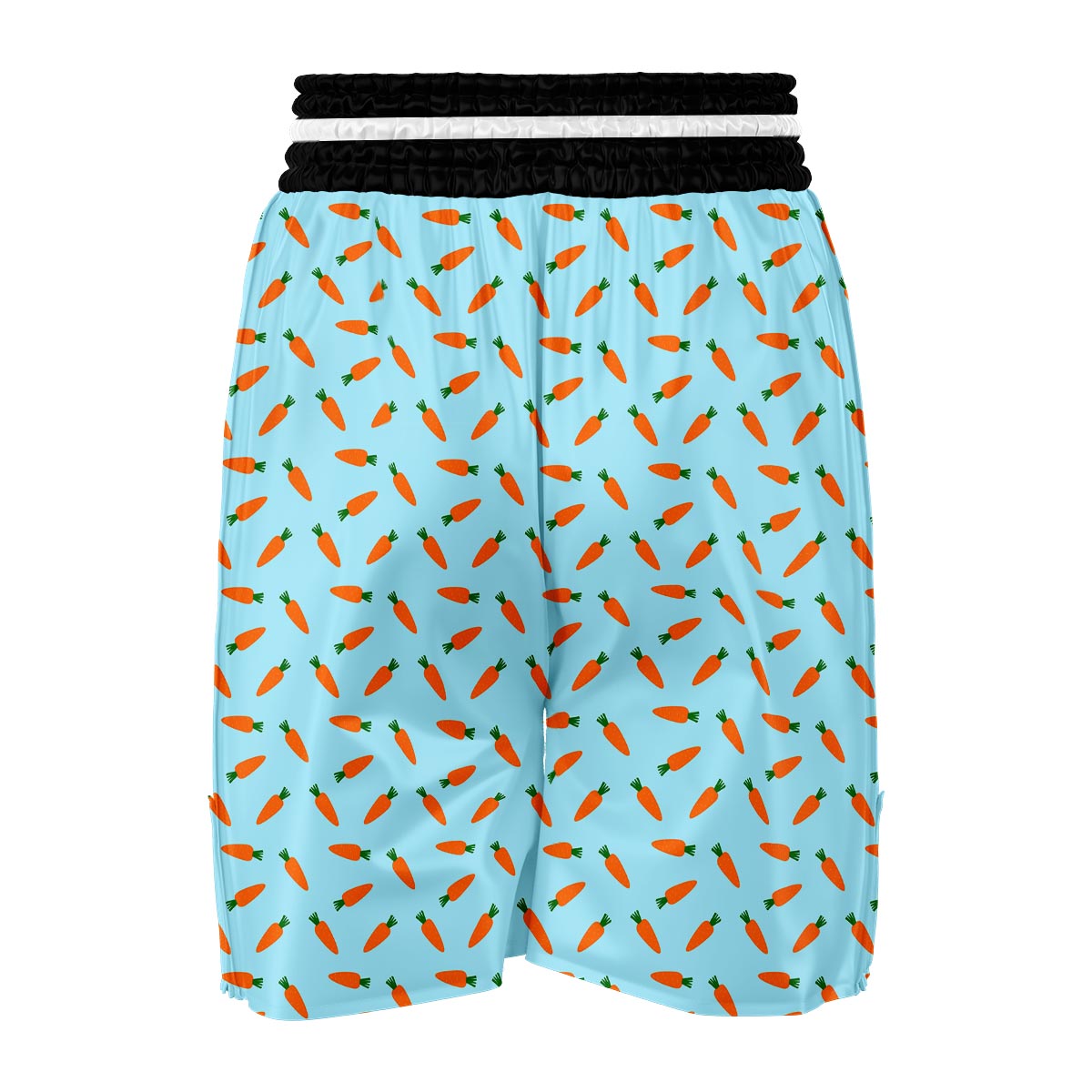 Pattern Print Carrot Boxing Shorts-grizzshop