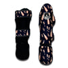 Pattern Print Champagne Muay Thai Shin Guards-grizzshop