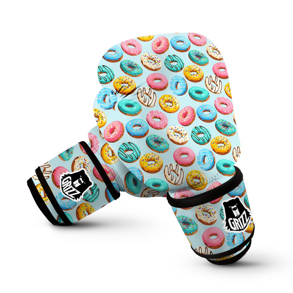 Pattern Print Colorful Donut Boxing Gloves-grizzshop