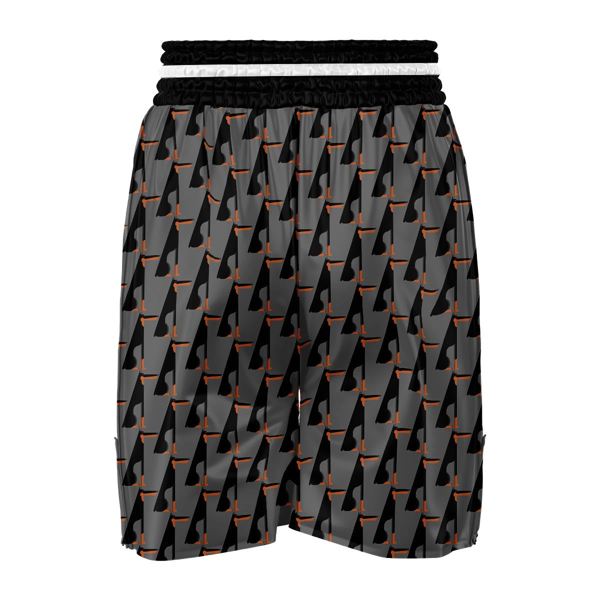 Pattern Print Doberman Dog Boxing Shorts-grizzshop