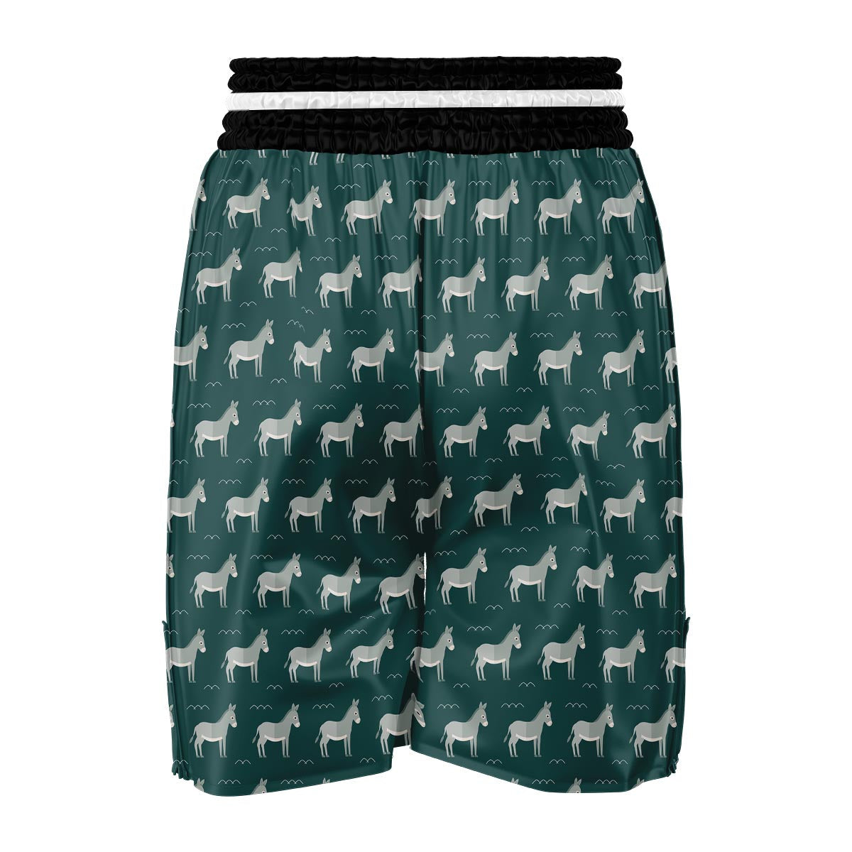 Pattern Print Donkey Boxing Shorts-grizzshop
