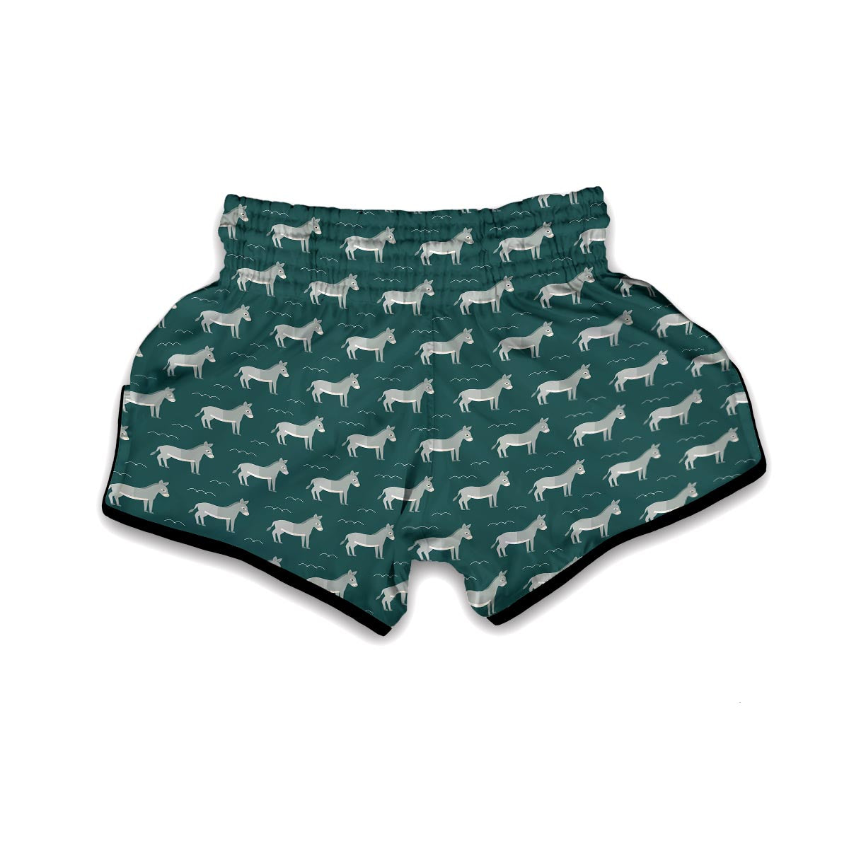 Pattern Print Donkey Muay Thai Boxing Shorts-grizzshop