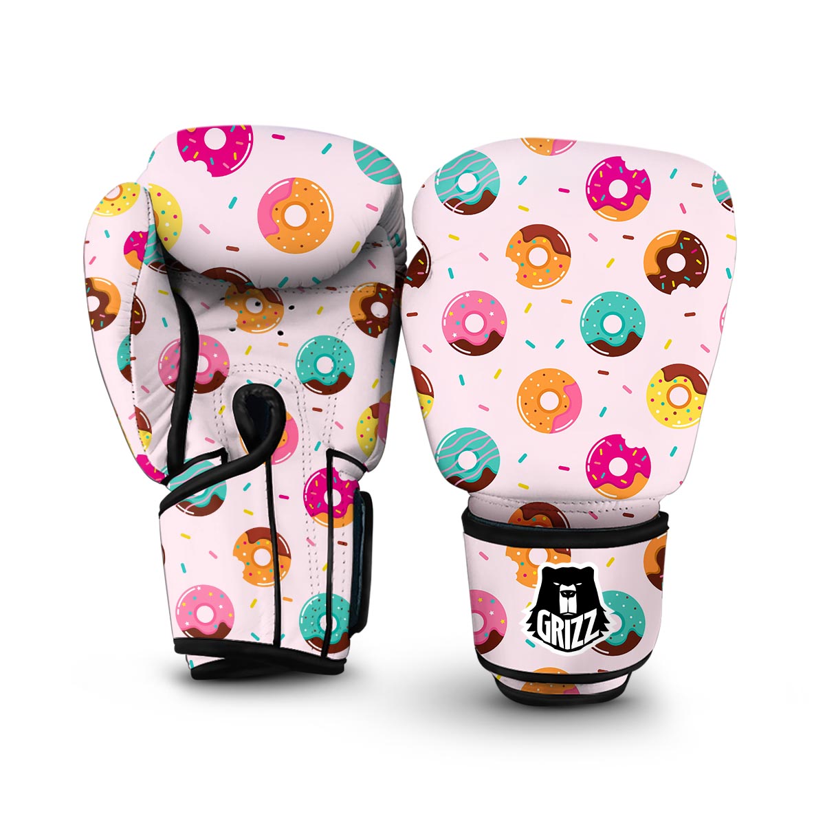 Pattern Print Donut Boxing Gloves-grizzshop