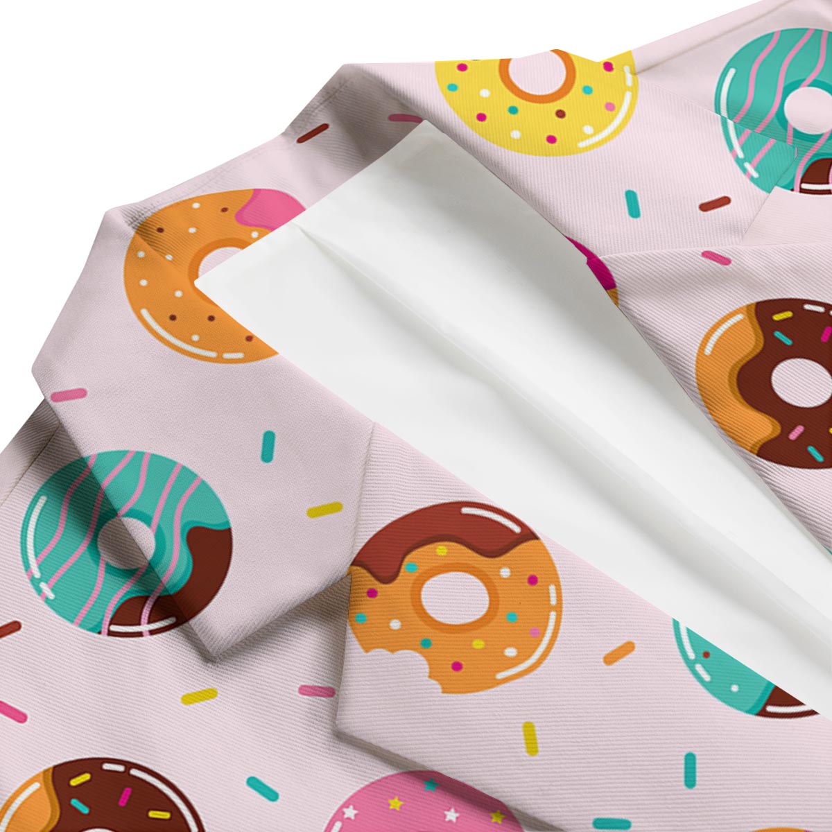 Pattern Print Donut Men's Blazer-grizzshop