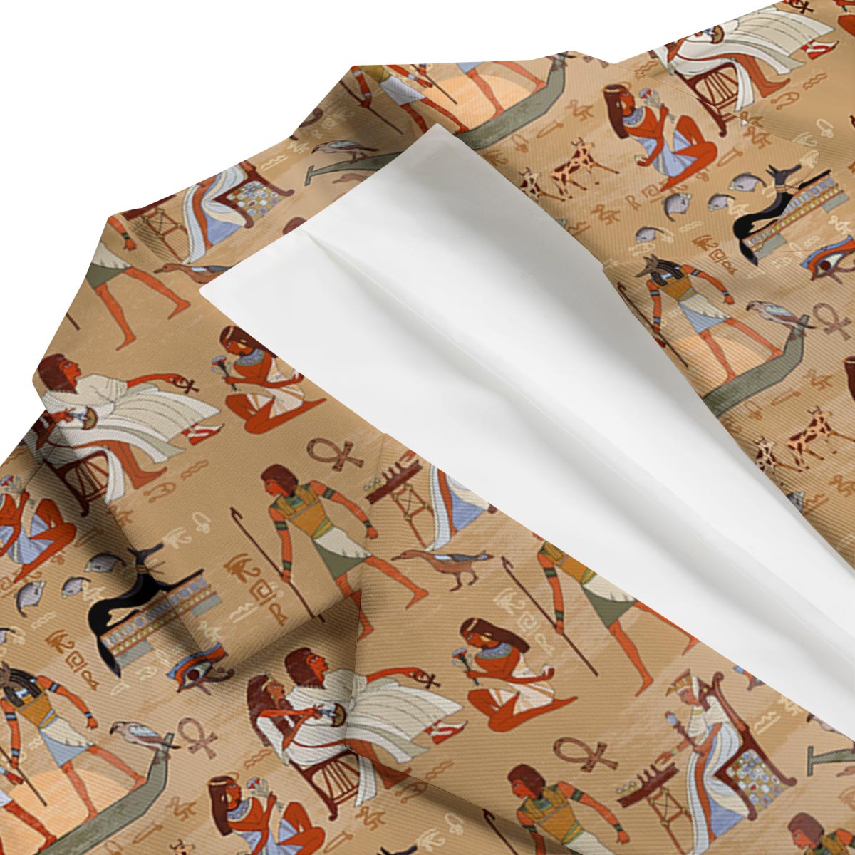 Pattern Print Egyptian Men's Blazer-grizzshop
