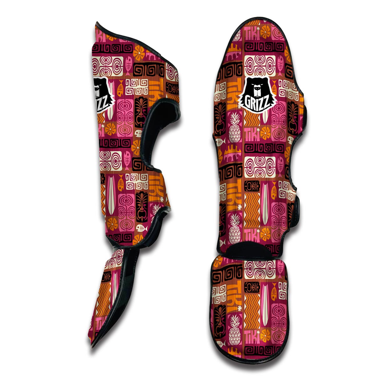 Pattern Print Ethnic Muay Thai Shin Guards-grizzshop