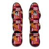 Pattern Print Ethnic Muay Thai Shin Guards-grizzshop