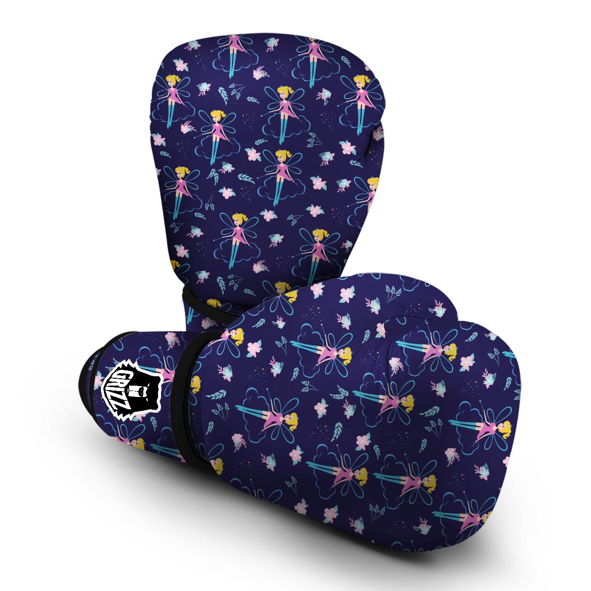 Pattern Print Fairy Boxing Gloves-grizzshop