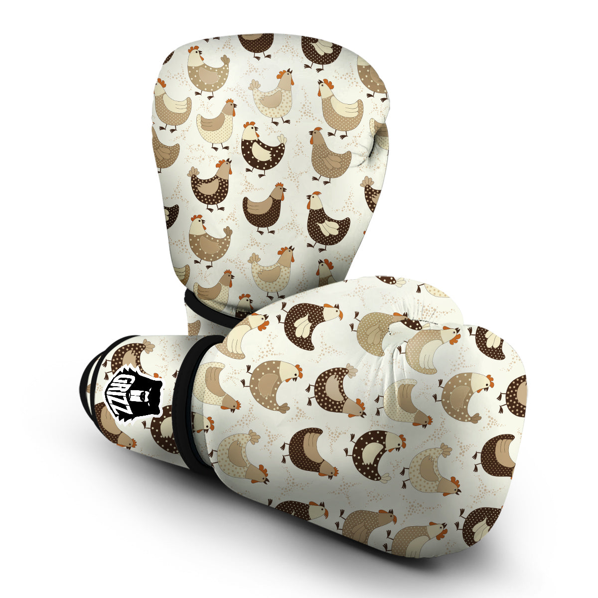 Pattern Print Farm Chicken Hen Boxing Gloves-grizzshop