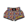 Pattern Print Fastfood Muay Thai Boxing Shorts-grizzshop