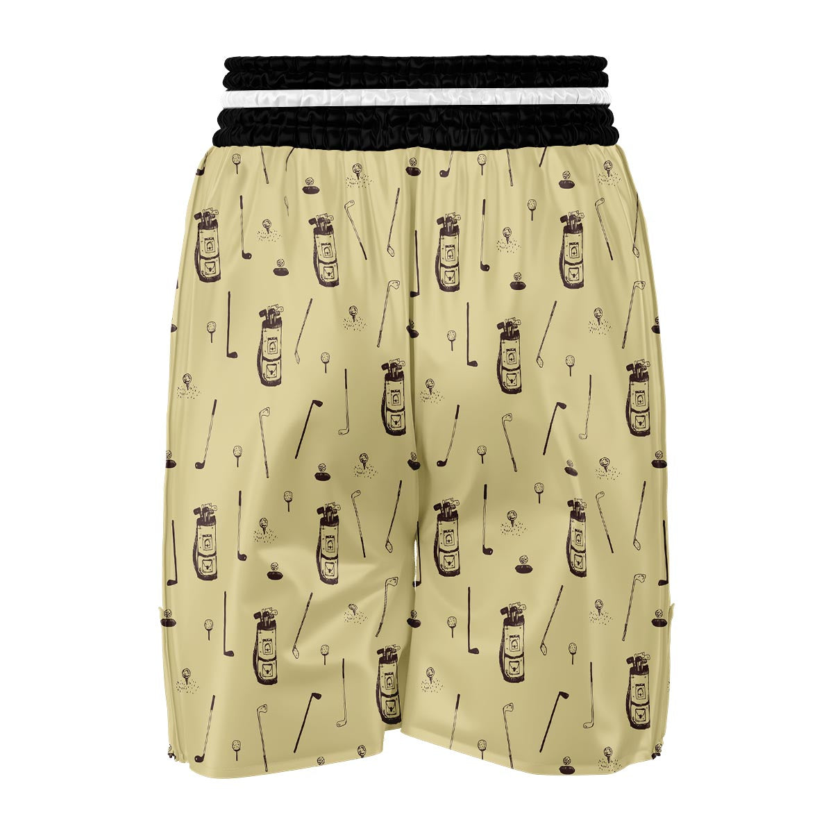 Pattern Print Golf Boxing Shorts-grizzshop