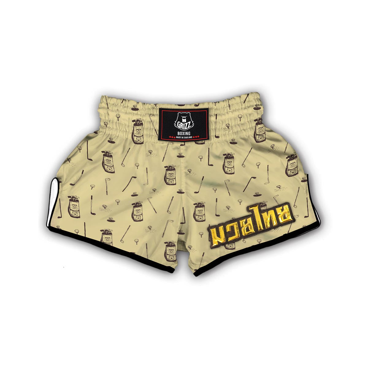 Pattern Print Golf Muay Thai Boxing Shorts-grizzshop