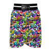 Pattern Print Graffiti Boxing Shorts-grizzshop