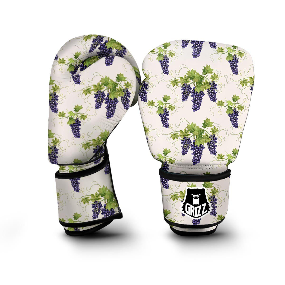 Pattern Print Grape Wine Boxing Gloves-grizzshop