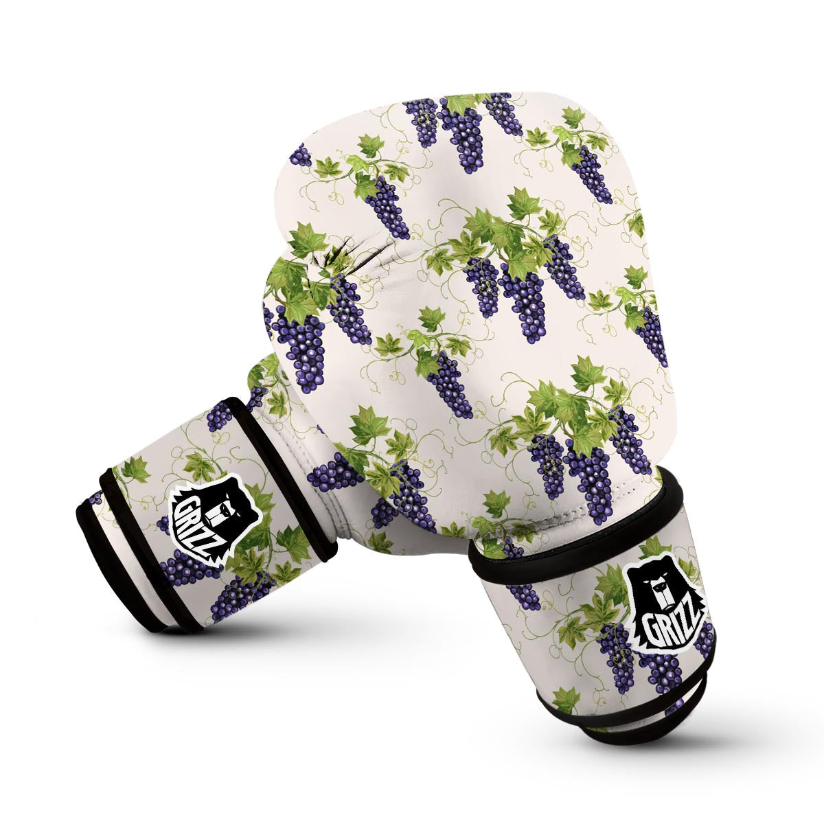 Pattern Print Grape Wine Boxing Gloves-grizzshop