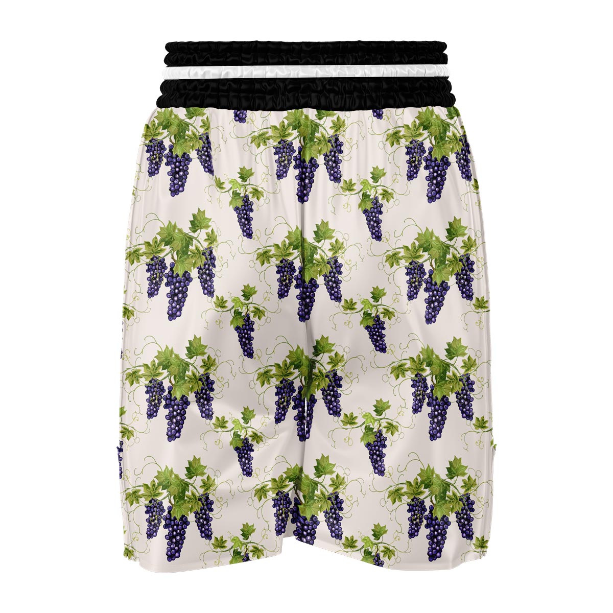 Pattern Print Grape Wine Boxing Shorts-grizzshop