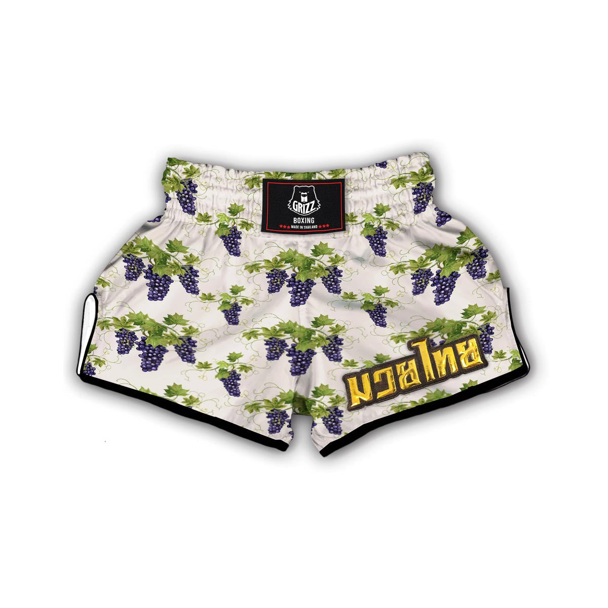 Pattern Print Grape Wine Muay Thai Boxing Shorts-grizzshop