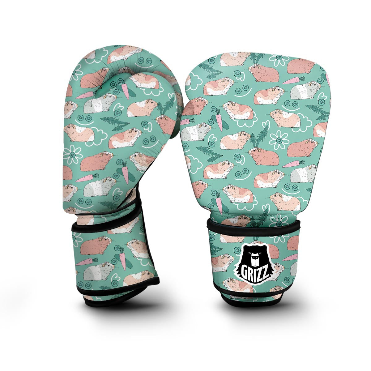 Pattern Print Guinea Pig Boxing Gloves-grizzshop