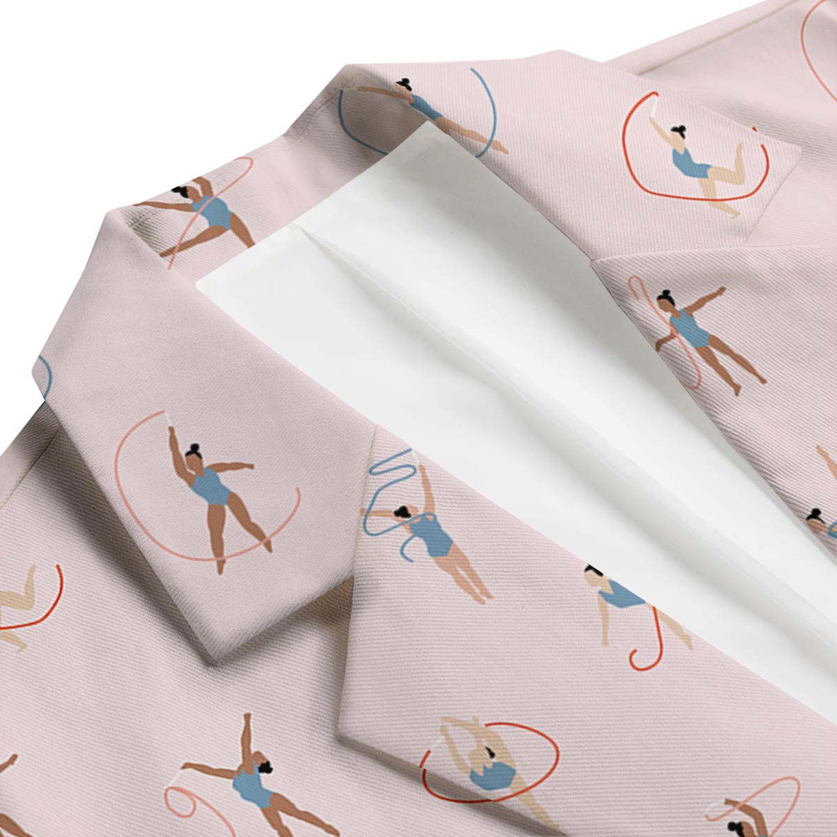 Pattern Print Gymnastics Men's Blazer-grizzshop
