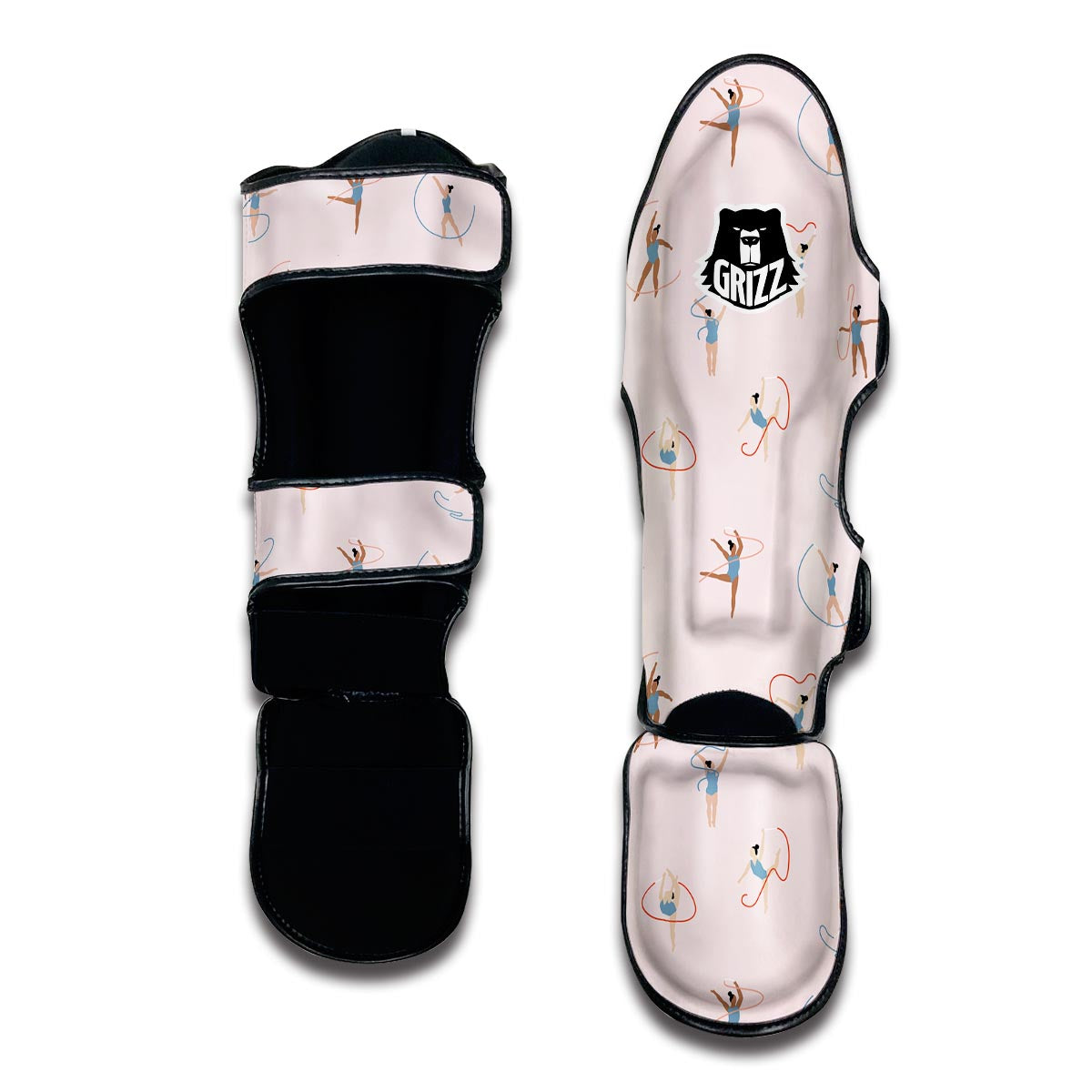 Pattern Print Gymnastics Muay Thai Shin Guards-grizzshop