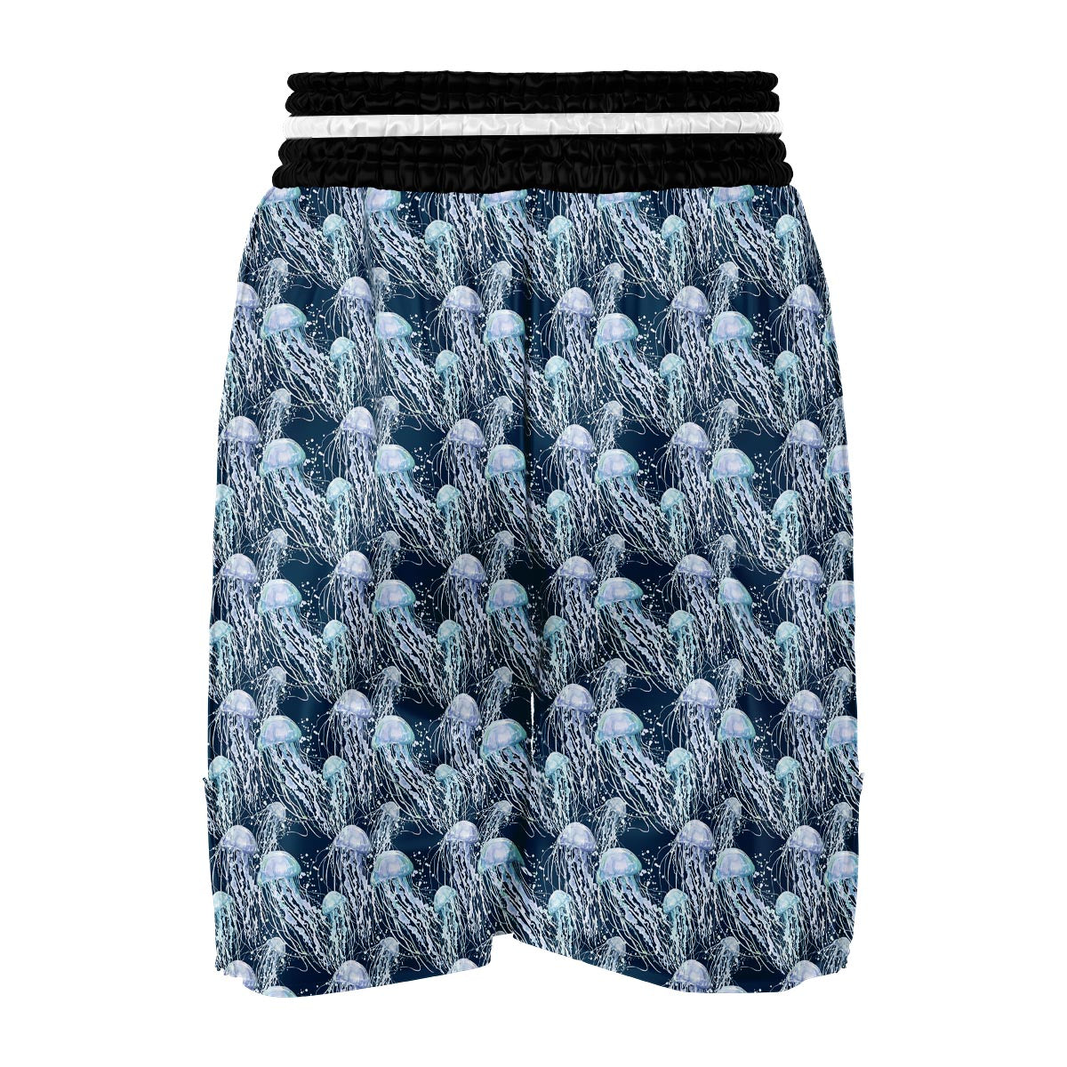Pattern Print Jellyfish Boxing Shorts-grizzshop