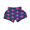 Pattern Print Kaleidoscope Muay Thai Boxing Shorts-grizzshop