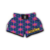 Pattern Print Kaleidoscope Muay Thai Boxing Shorts-grizzshop