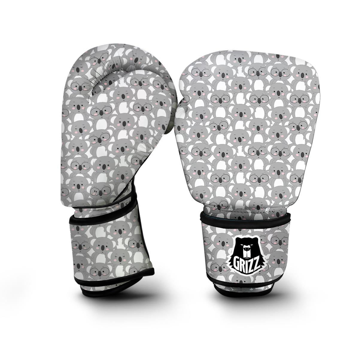 Pattern Print Koala Boxing Gloves-grizzshop
