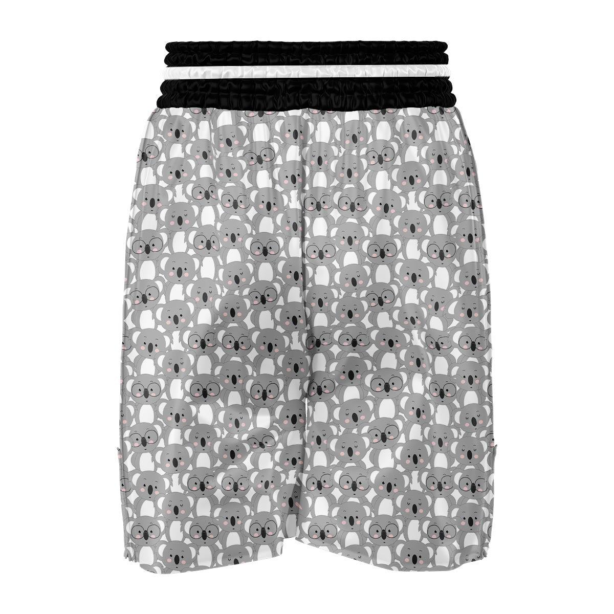 Pattern Print Koala Boxing Shorts-grizzshop