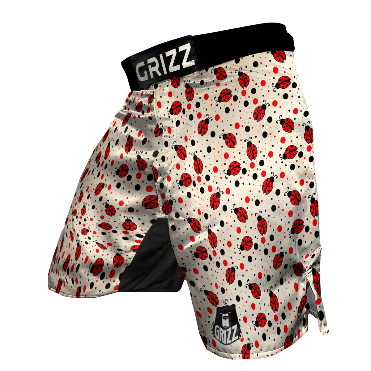 Pattern Print Ladybug MMA Shorts-grizzshop