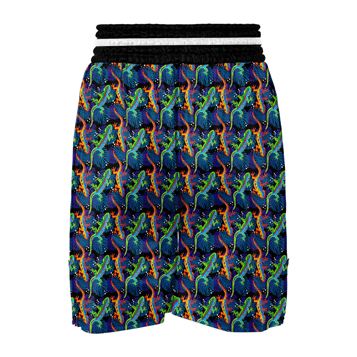 Pattern Print Lizard Boxing Shorts-grizzshop