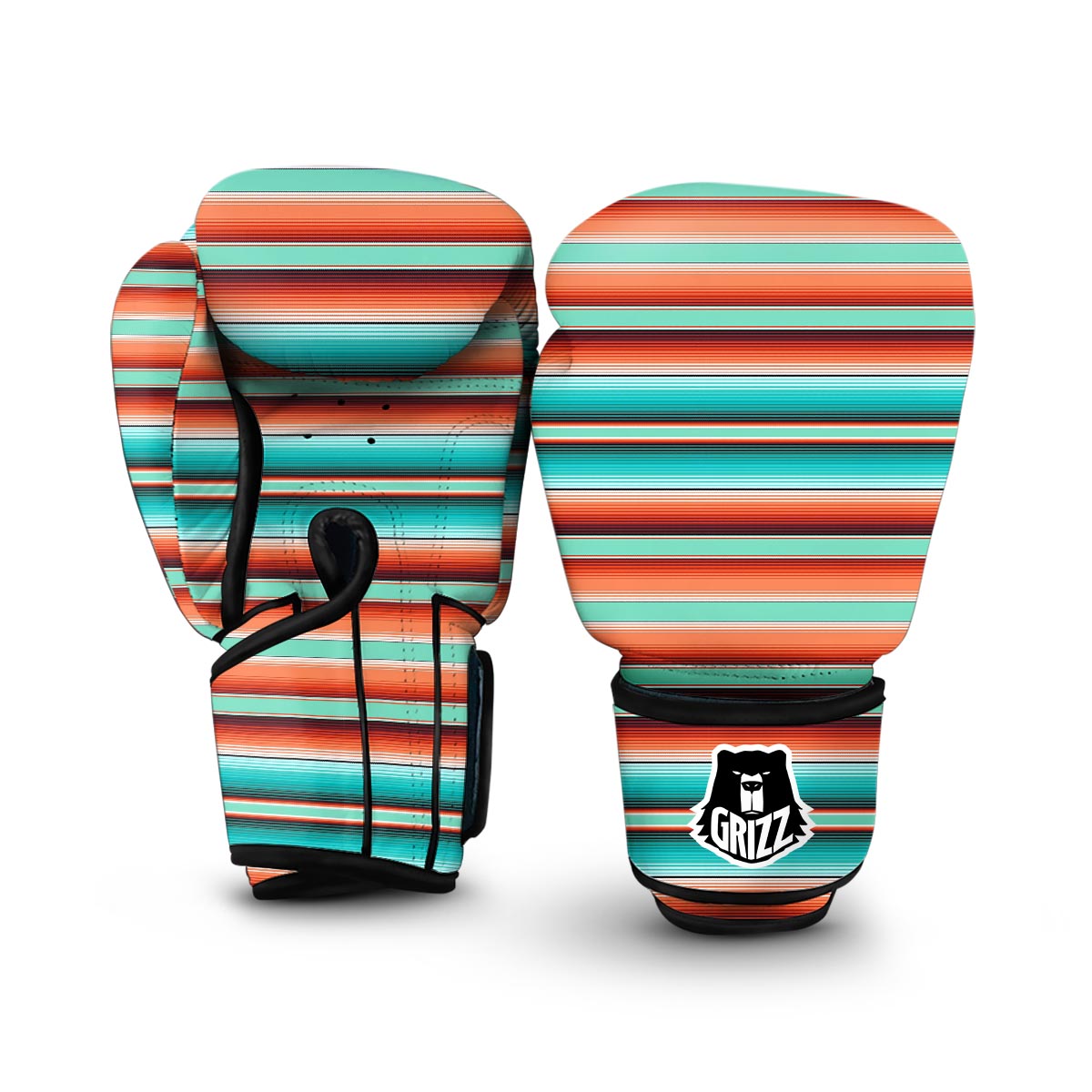 Pattern Print Mexican Blanket Baja Serape Boxing Gloves-grizzshop