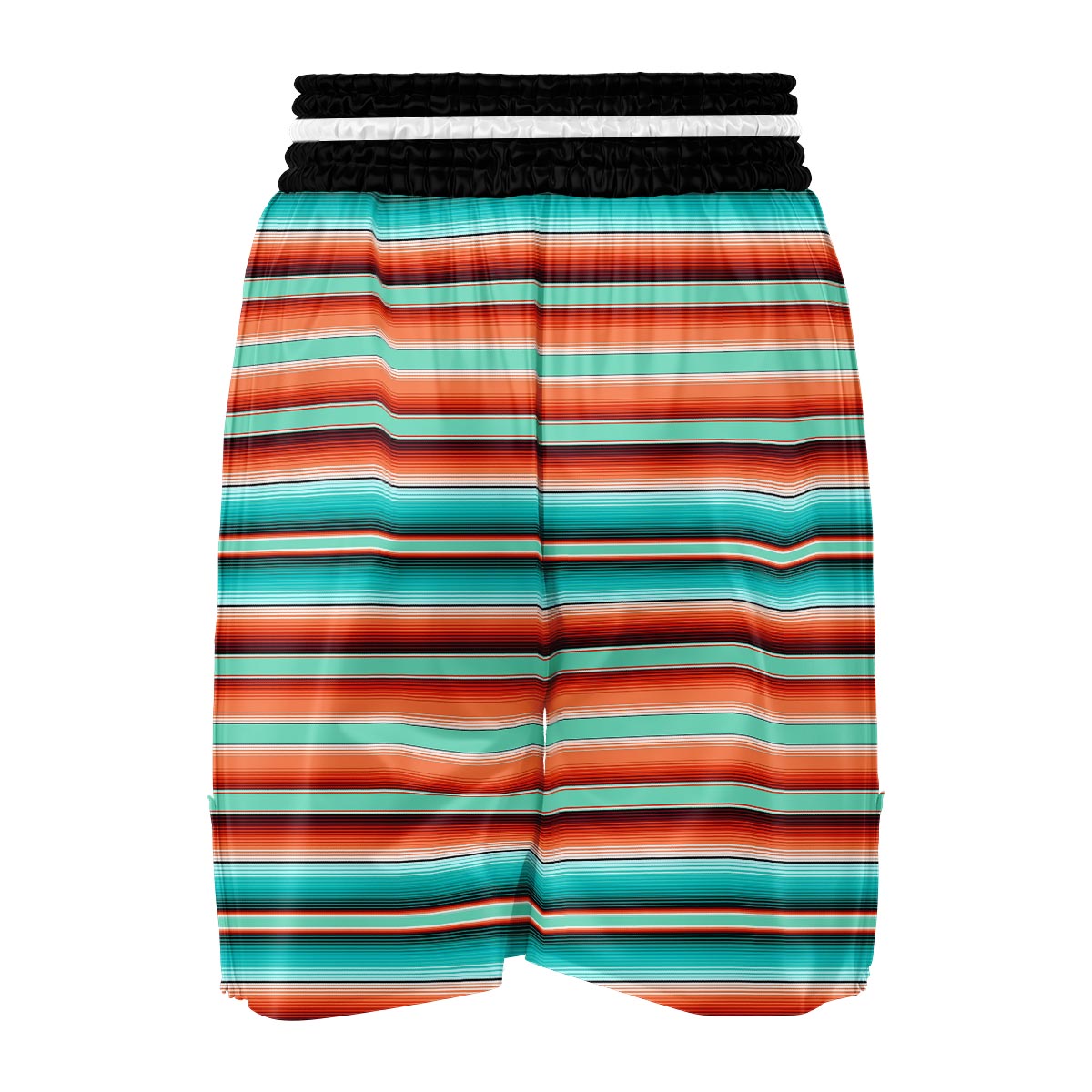 Pattern Print Mexican Blanket Baja Serape Boxing Shorts-grizzshop