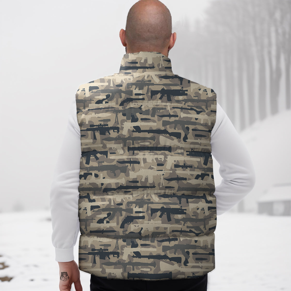 Pattern Print Mexican Blanket Baja Serape Down Vest