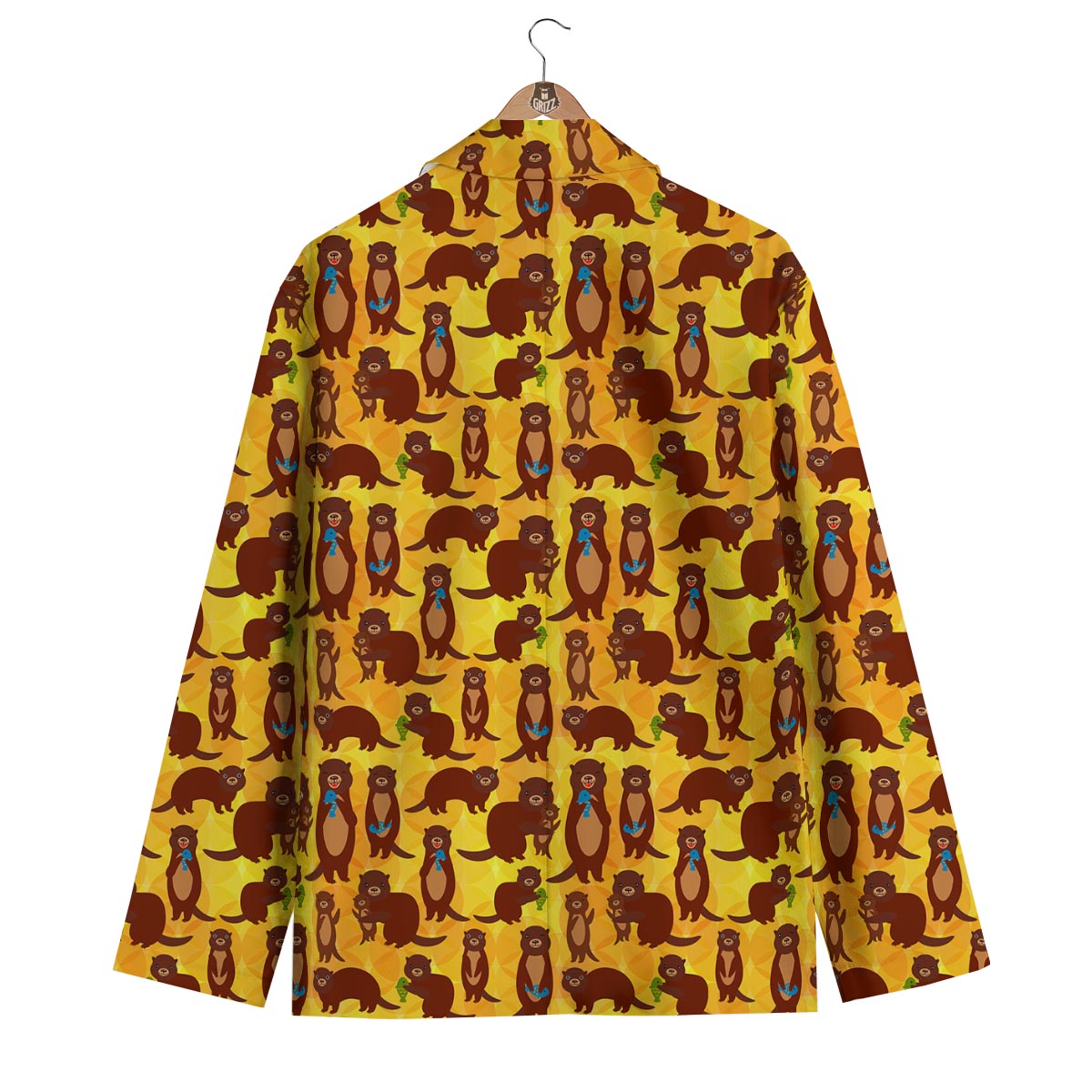 Pattern Print Otter Men's Blazer-grizzshop