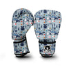 Pattern Print Police Boxing Gloves-grizzshop