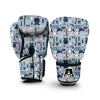 Pattern Print Police Boxing Gloves-grizzshop