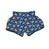 Pattern Print Popcorn Muay Thai Boxing Shorts-grizzshop