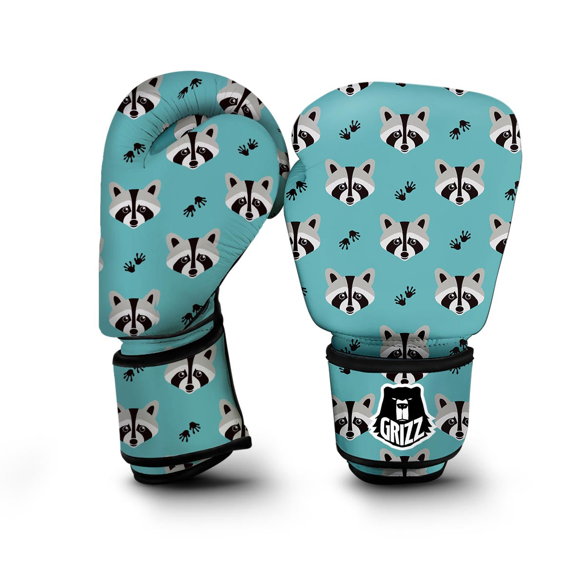 Pattern Print Raccoon Boxing Gloves-grizzshop