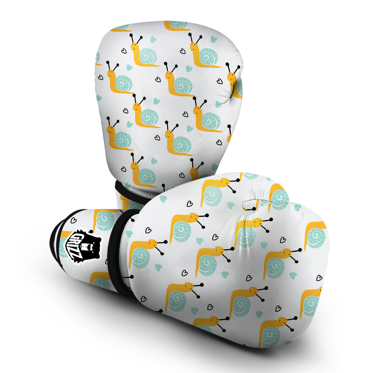 Pattern Print Snail Boxing Gloves-grizzshop