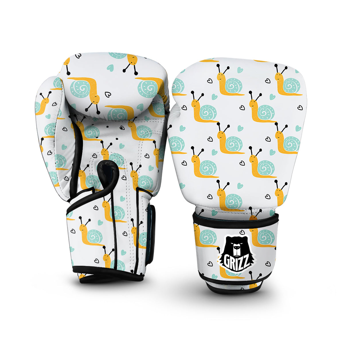 Pattern Print Snail Boxing Gloves-grizzshop