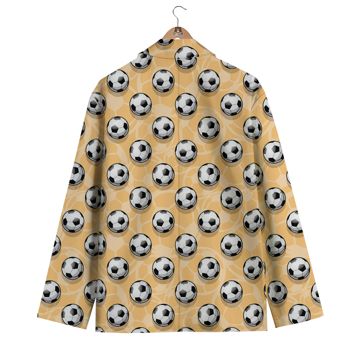 Pattern Print Soccer Men's Blazer-grizzshop