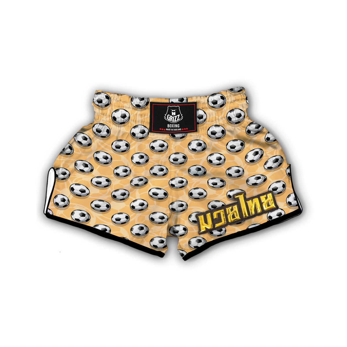 Pattern Print Soccer Muay Thai Boxing Shorts-grizzshop