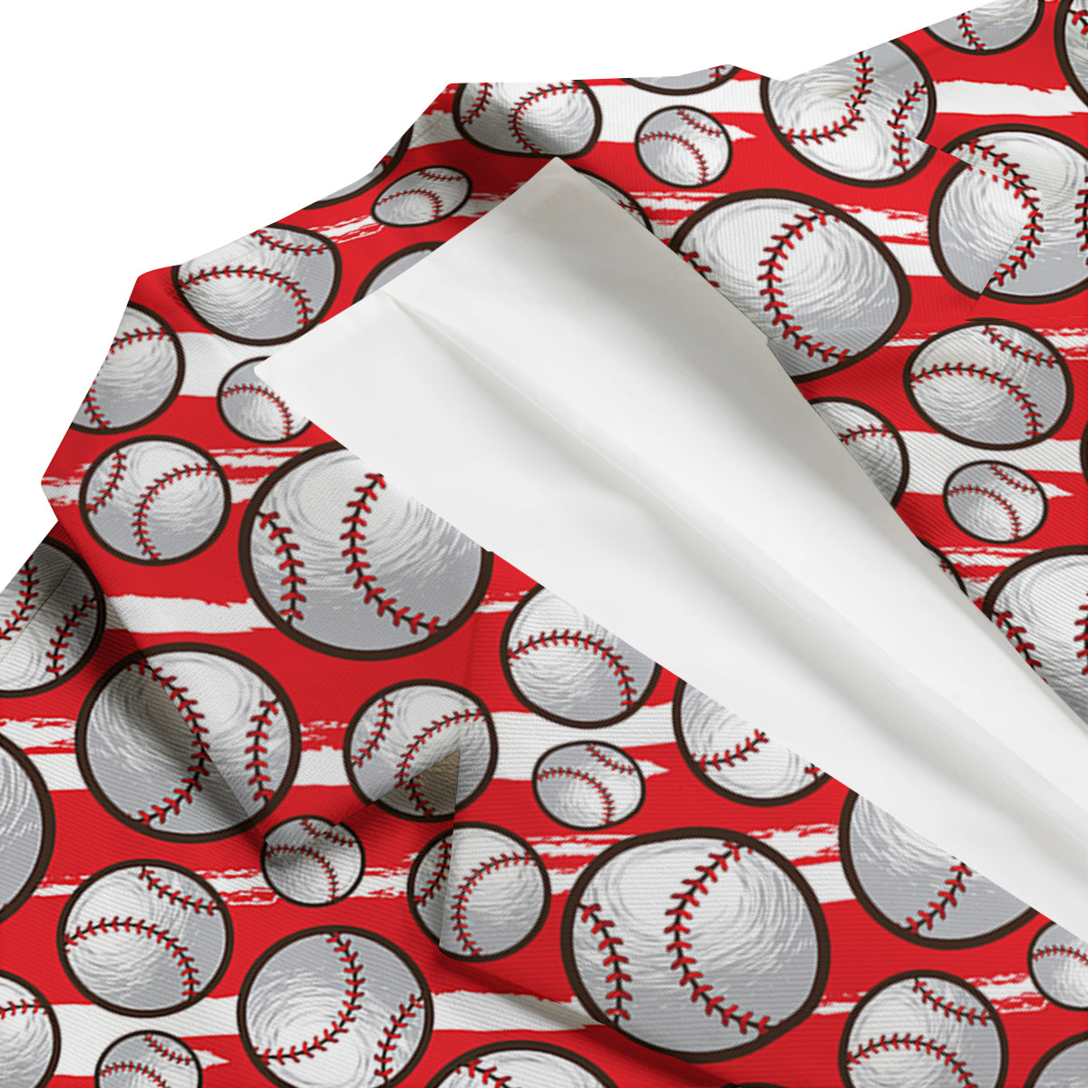 Pattern Print Softball Men's Blazer-grizzshop