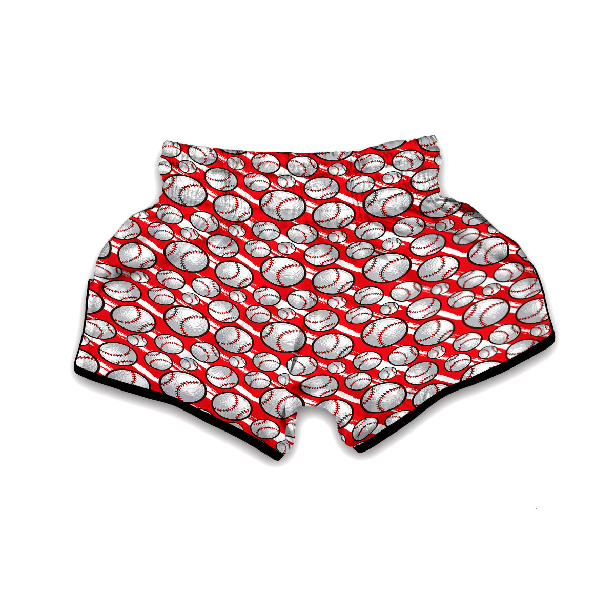 Pattern Print Softball Muay Thai Boxing Shorts-grizzshop
