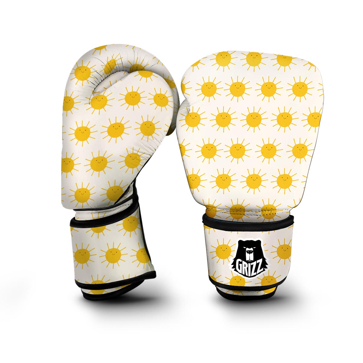 Pattern Print Sun Boxing Gloves-grizzshop