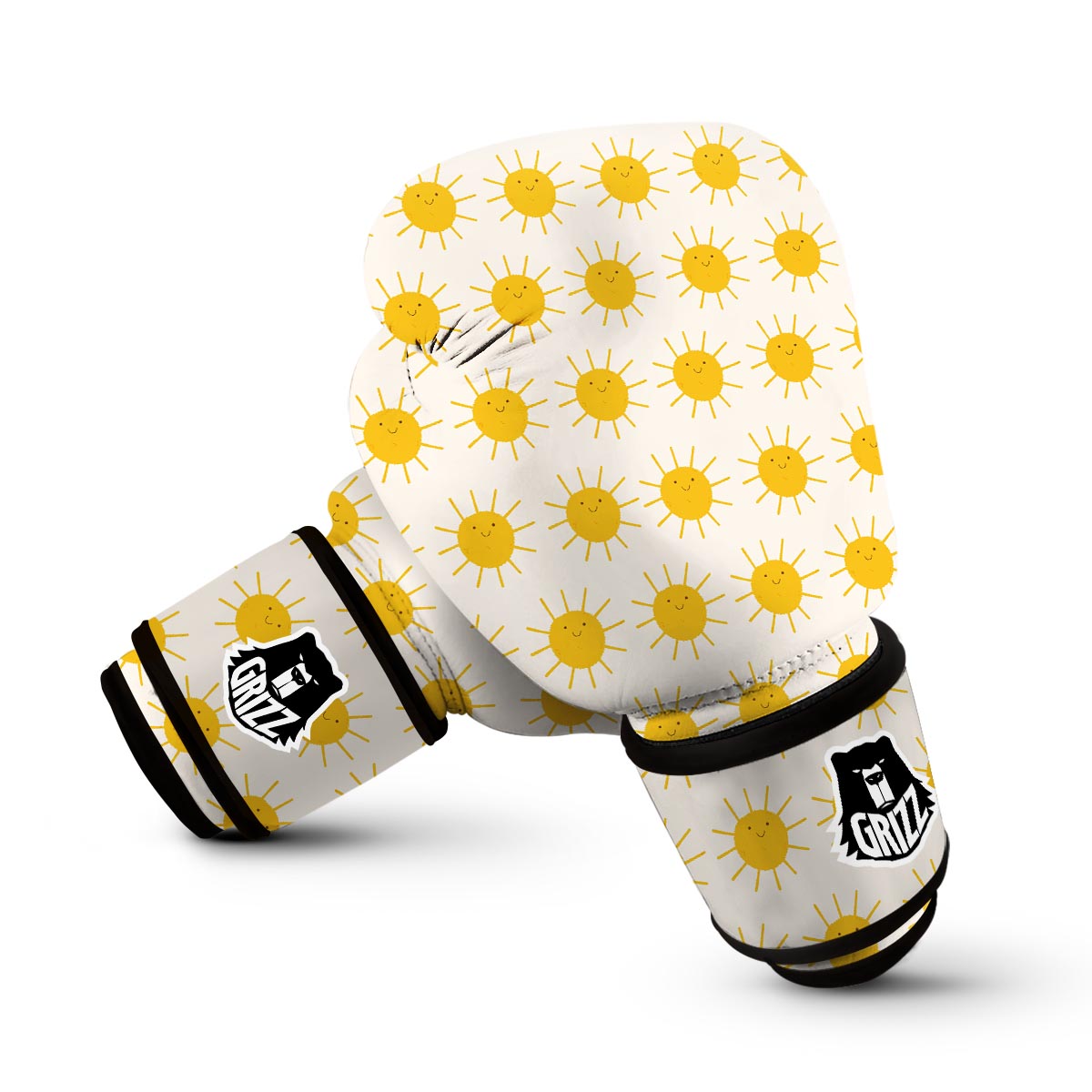 Pattern Print Sun Boxing Gloves-grizzshop