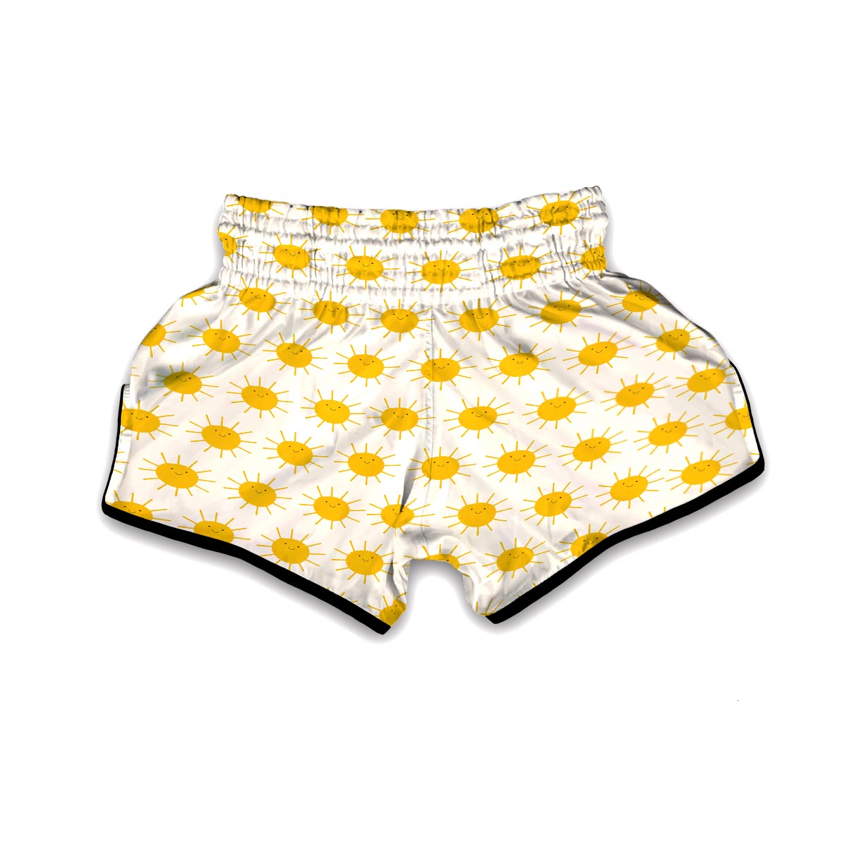 Pattern Print Sun Muay Thai Boxing Shorts-grizzshop