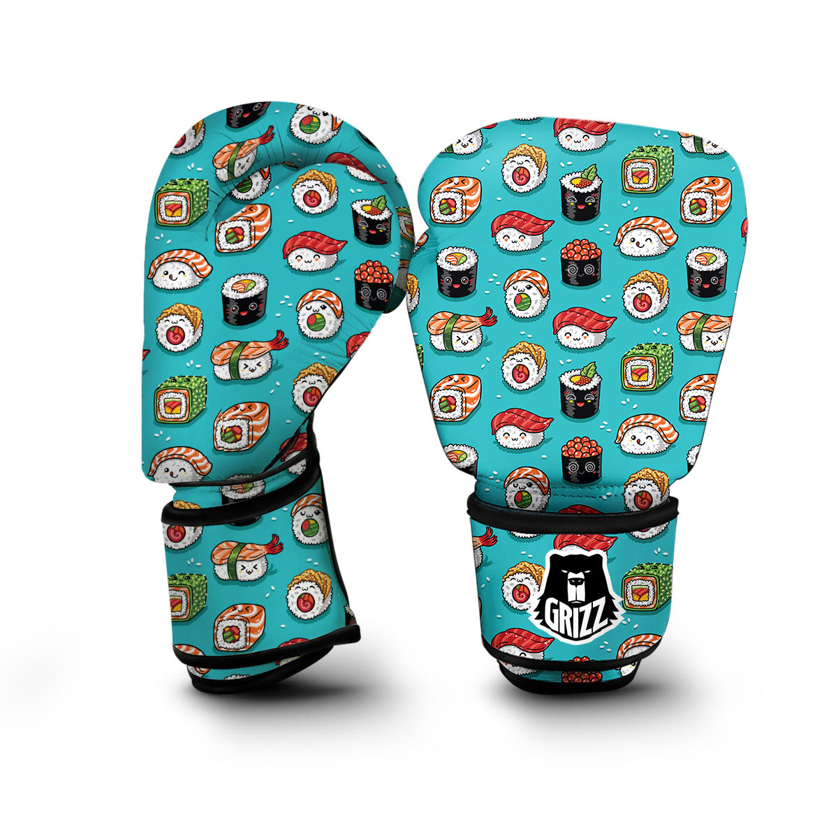 Pattern Print Sushi Boxing Gloves-grizzshop