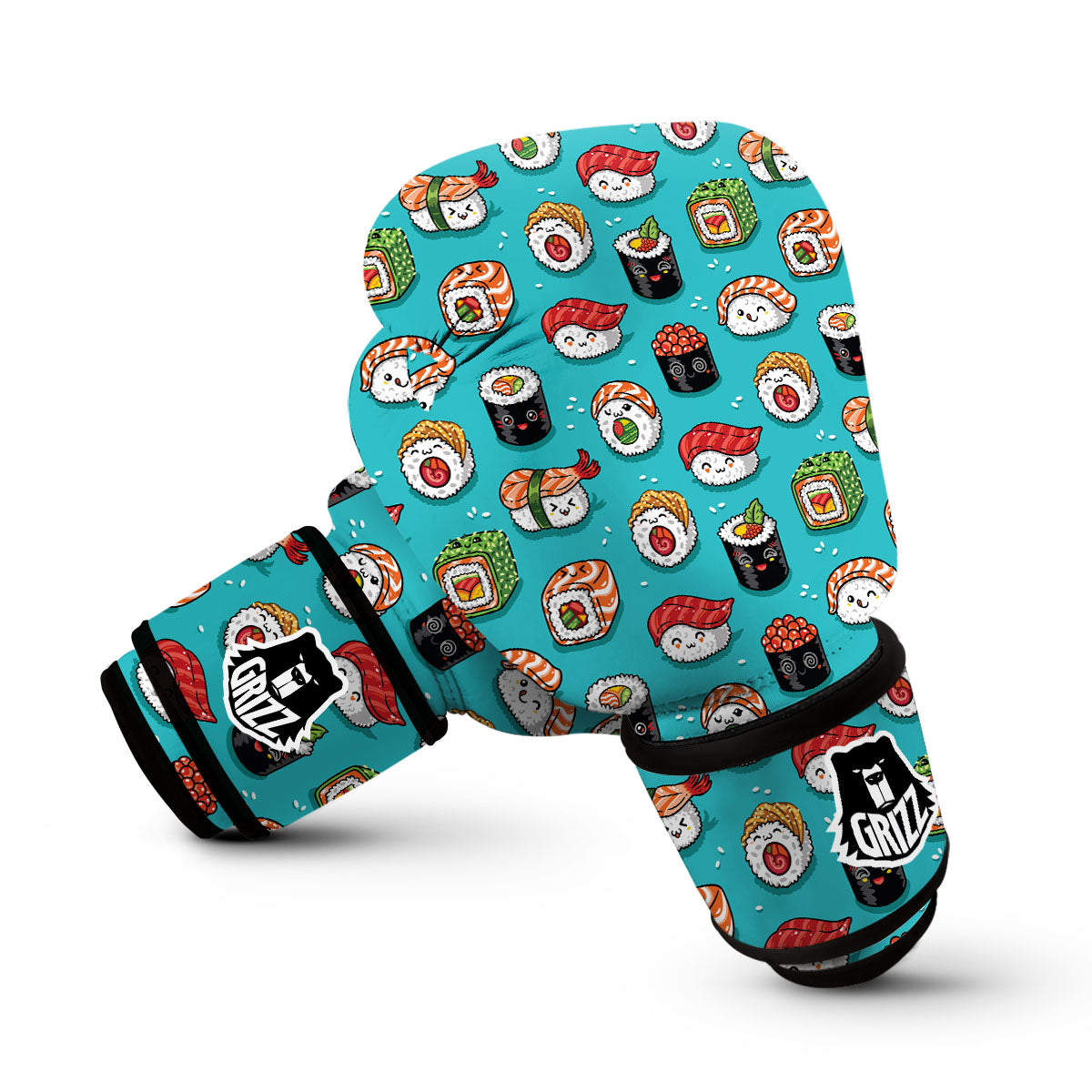 Pattern Print Sushi Boxing Gloves-grizzshop